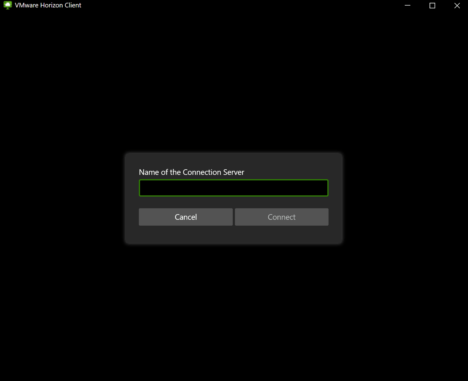 Откройте Horizon Client.
