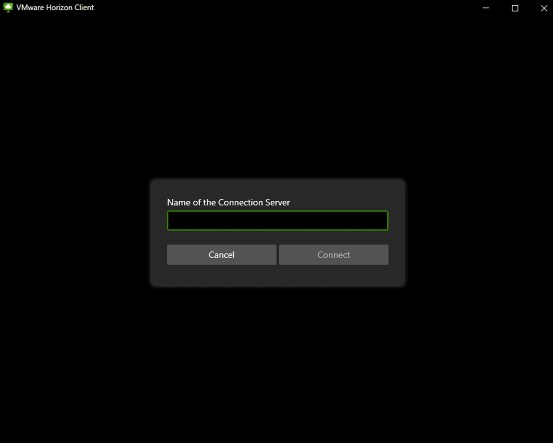 Откройте Horizon Client.